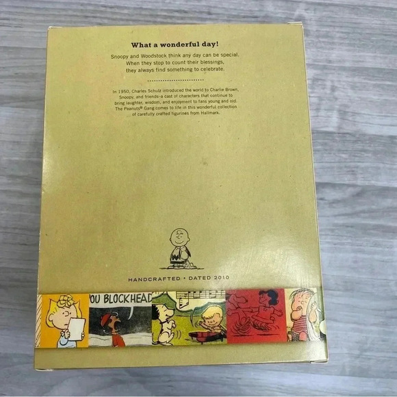 Hallmark Peanuts Gallery 2010 Snoopy Woodstock “What A Wonderful Day!”Figurine - Picture 3 of 14